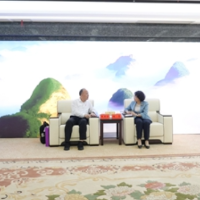 程蓓与深圳理工大学党委书记朱迪俭一行座谈