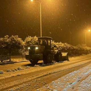 浴“雪”奋战!园区“突击队”除冰扫雪忙