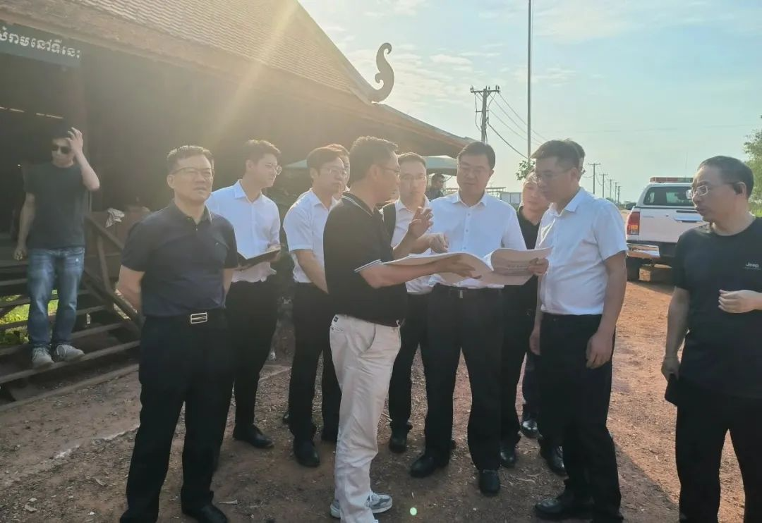 Cai Dianwei visits new Phnom Penh Port