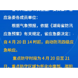 迎战新一轮强降雨 湖南启动防汛四级应急响应