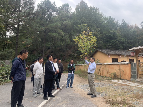 图为山南“兵支书”“兵委员”在浏阳市沙市镇白沙村实地考察了解乡村振兴先进经验.png