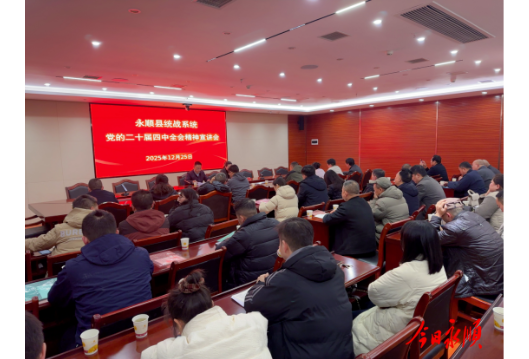微语溪州 ▏永顺统战系统举行学习贯彻党的二十届四中全会精神专场宣讲会