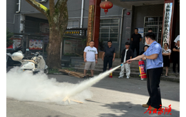 塔卧镇开展消防安全培训演练