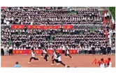 溪州中学第十二届田径运动会落幕