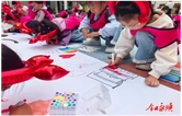 灵溪镇第二幼儿园开展国庆长卷绘画主题活动