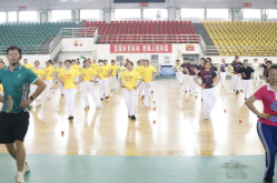 2023年全国柔力球大篷车公益惠民推广万里行活动走进邵东