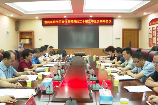 邵东市宣传系统召开学习宣传贯彻党的二十届三中全会精神会议