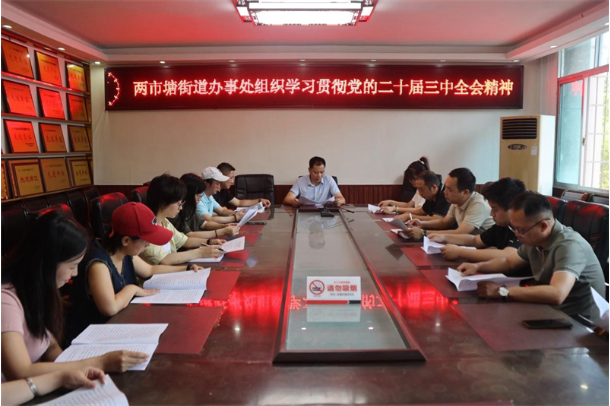 学习贯彻党的二十届三中全会精神|两市塘街道：以全会精神为引领  开创工作新局面