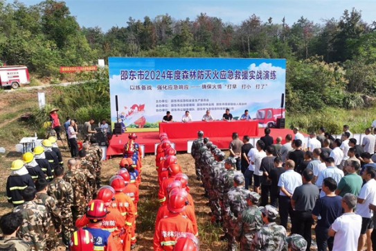 邵东市举行2024年森林防灭火应急演练