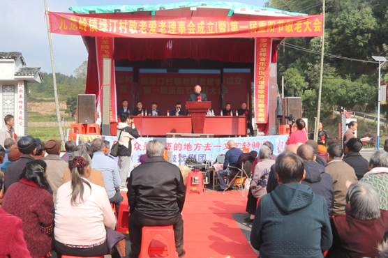 邵东市九龙岭镇绿汀村：举行敬老爱老基金理事会成立暨第一届重阳节敬老大会