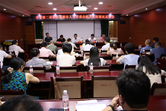 邵东市委第二巡察组向市人大常委会机关党组反馈巡察情况