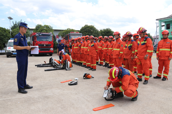 邵东市举行森林消防队伍扑救能力实训实测