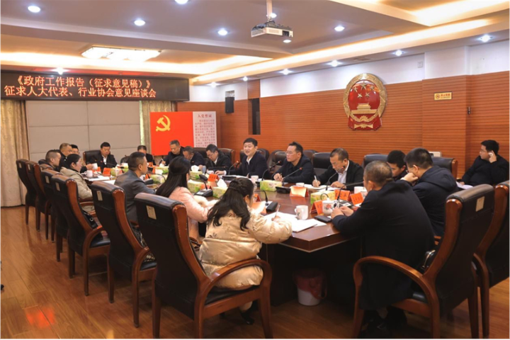 付凯军就《政府工作报告》征求人大代表、行业协会意见建议