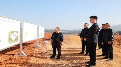 郑明明调研重点项目建设暨督导检查安全生产工作