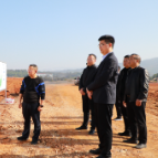 郑明明调研重点项目建设暨督导检查安全生产工作