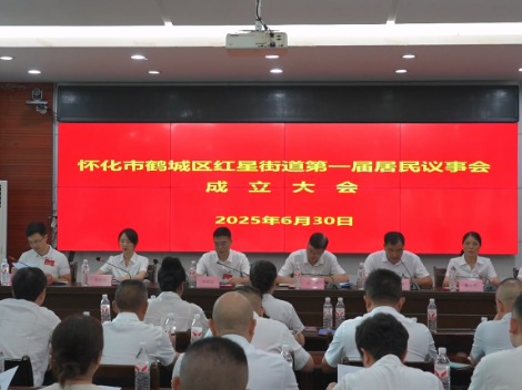 鹤城区首批街道居民议事会成立