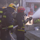 鹤城区:开展古建筑物区域消防演练 三级联动守护古村文脉