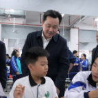唐成督导市一中“校园餐”和校园安全工作