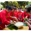 城东社区举办端午节包粽子比赛