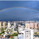 鹤城区：雨后彩虹 唯美浪漫