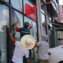 【聚力“一迎三创” 提升城市品质】盈口街道：部门联动  万达广场周边环境旧貌换新颜