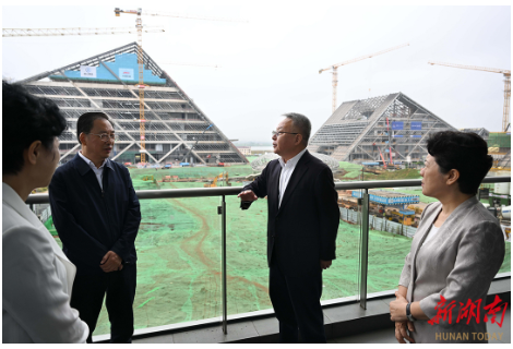 沈晓明调研湘江新区经济社会发展情况