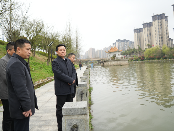 唐成督导检查防汛备汛工作并开展巡河