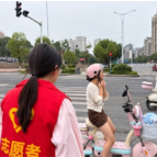 城南街道开展交通文明劝导