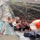 文化山社区开展防汛应急演练