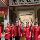 东兴社区开展周末大扫除 扮靓家园助力文明创建