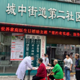 城中街道第二社区服务中心开展“世界家庭医生日”宣传活动