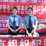 鹤城检察联合多部门开展扫黑除恶法治宣传活动