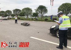 砺剑强警  县交警大队开展交通事故处理实战大练兵