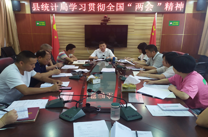 溆浦县统计局学习贯彻全国“两会”精神