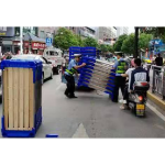 我为群众办实事|执勤民警化身搬运工及时疏堵，让群众平安回家过节