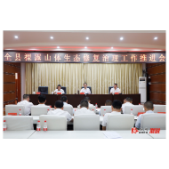 让绿色成为溆浦高质量发展最鲜明的底色  ——全县裸露山体生态修复治理工作推进会召开