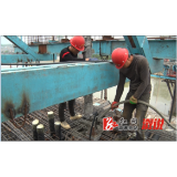 溆浦大桥主桥首节墩身开始浇筑