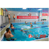 全县游泳项目救生员培训班在0745游泳健身馆举行