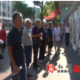 县老年书法协会：开展“喜迎二十大 庆祝建军95周年”书画展