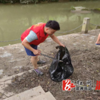葛竹坪镇：河长办组织开展溪道环境清理整治