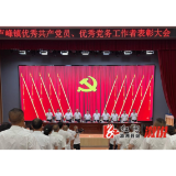 卢峰镇表彰优秀共产党员、优秀党务工作者掠影：他们是飘扬的旗帜