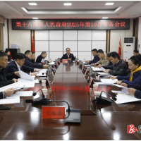第十八届县人民政府2025年第19次常务会议召开