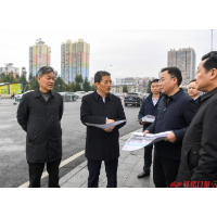 许忠建在鹤城区调研城市品质提升工作