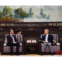 沈晓明会见卢森堡驻华大使卢睿朗一行