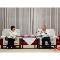 沈晓明与中兴通讯董事长方榕会谈