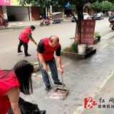 葛竹坪镇开展环境综合大清扫志愿服务活动