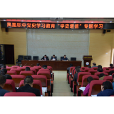 凤凰职中：线上线下学党史 学史增信办实事