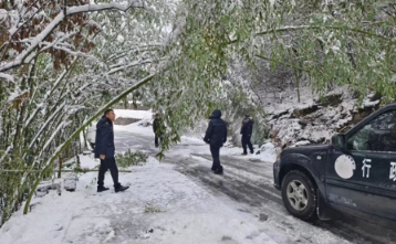 凤凰县吉信镇：镇村合力开展强降雪天气道路交通安全巡查