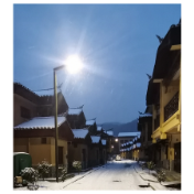 组图丨凤凰县禾库安置区“冰雪夜色”美如画