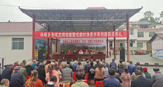 喜迎二十大·全域文明创建在行动丨凤凰县林峰乡：巩创同步共建净美农家